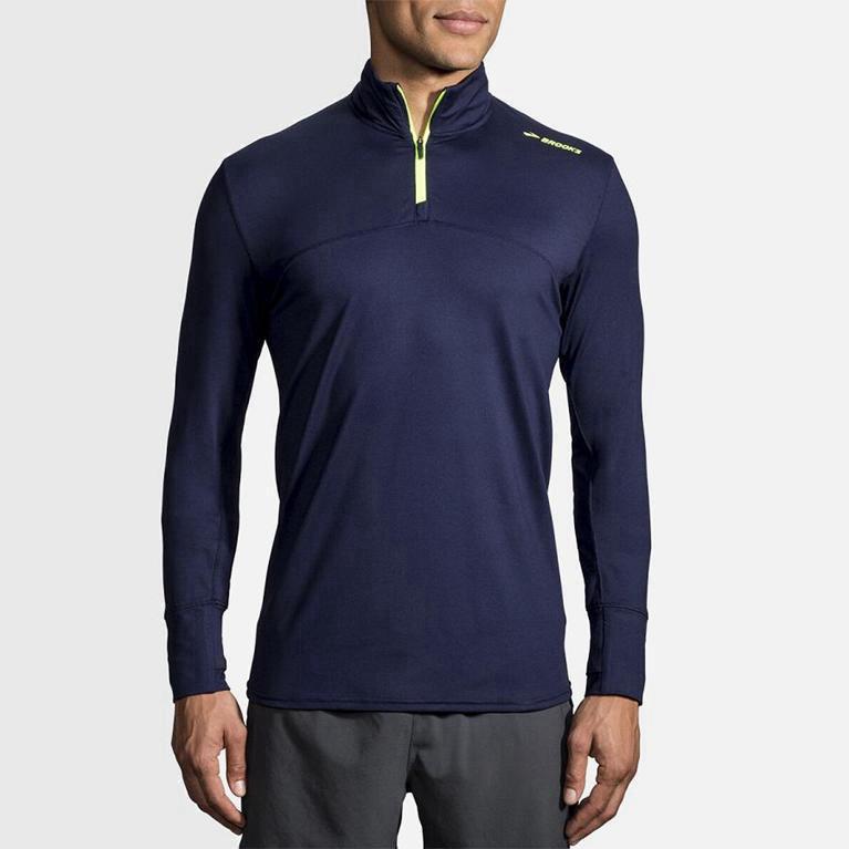 Brooks Dash Half Zip Hardloopjassen voor Heren Blauw (FBDJN-9258)